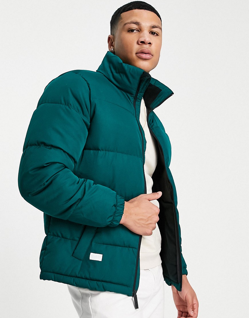 Hollister Lined Heavyweight Puffer Jacket In Green | ModeSens