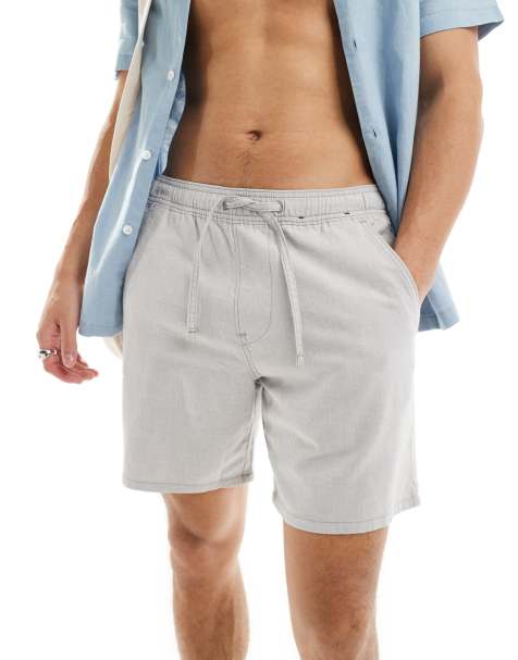 Longline Linen Shorts, Clothing Sale