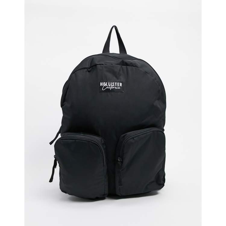 Black hollister backpack online