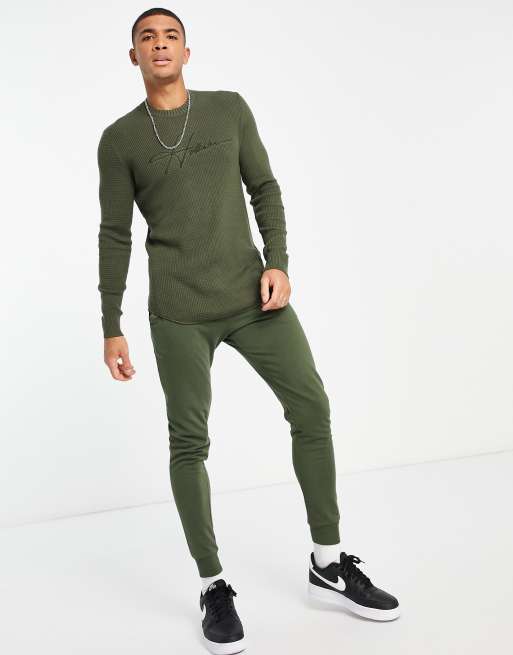 Green hollister clearance sweater