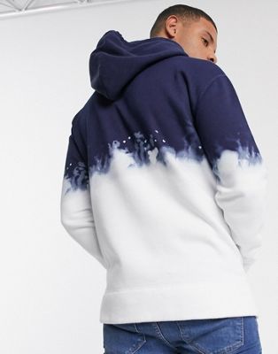 blue and white hollister hoodie