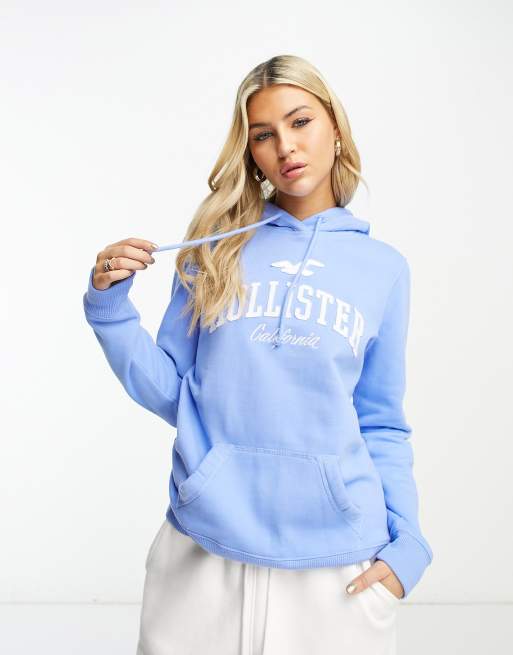 logo hoodie in blue | ASOS