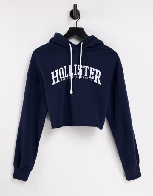 Navy blue hollister hoodie hotsell