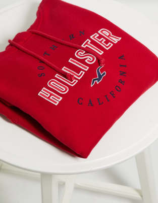 red hollister jacket women's