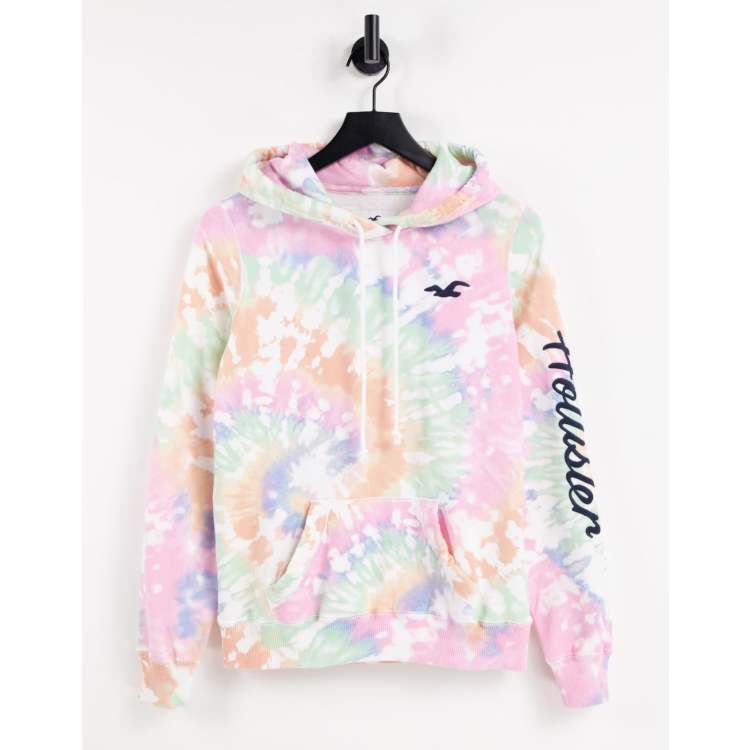 Hollister Dip-Dye Icon Hoodie ($50) ❤ liked on Polyvore featuring