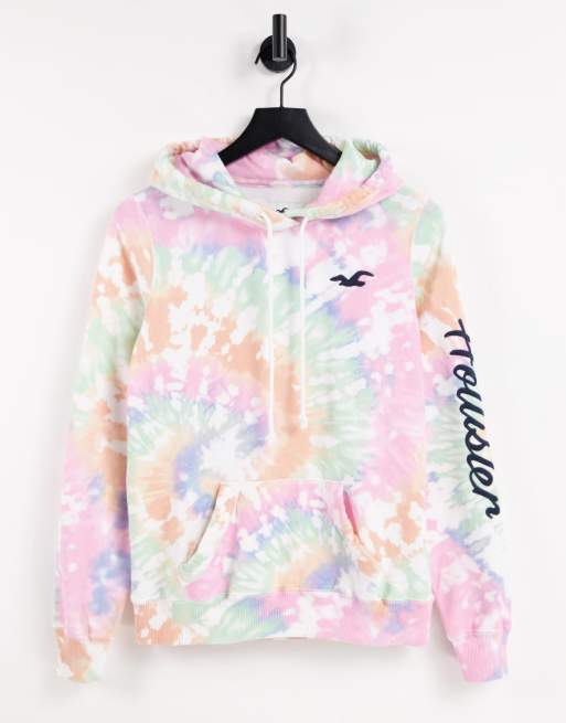 Tie dye store hoodie hollister