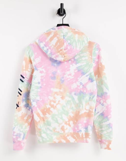 Hollister Dip-Dye Icon Hoodie ($50) ❤ liked on Polyvore featuring