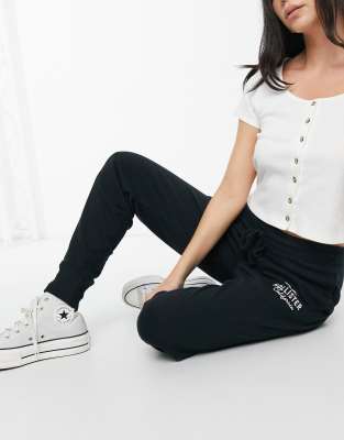 hollister black sweatpants