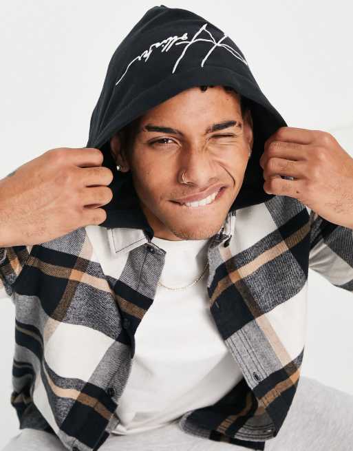 Hollister checkered hoodie clearance