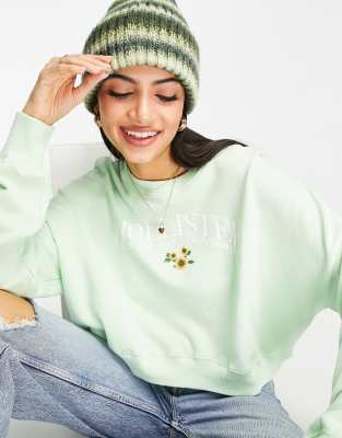 green sweatshirt asos