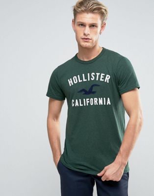 Hollister Logo T-Shirt In Green | ASOS