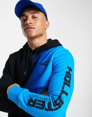 Hollister ombre logo discount hoodie