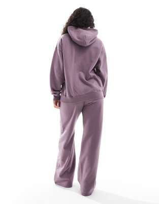 Hollister Logo Wide Leg Sweatpants In Brown
