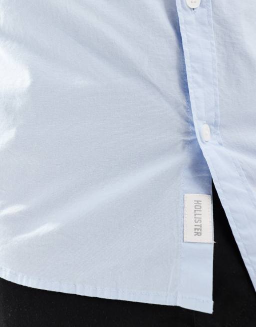 Hollister long sleeve oxford shirt in light blue, 2 of 4