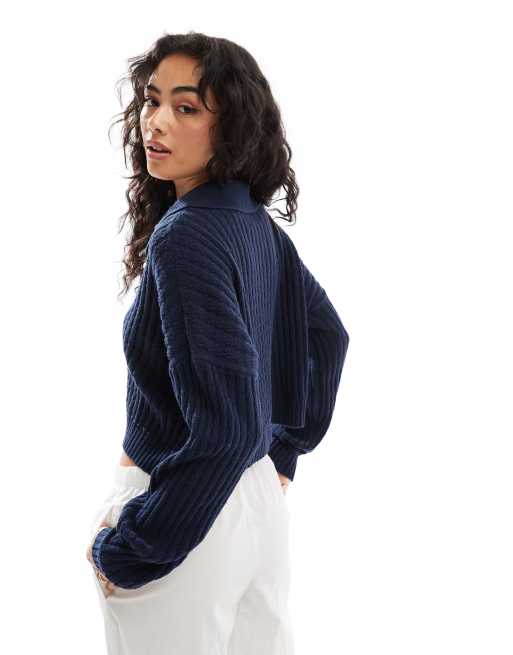 Long sleeve polo jumper hotsell