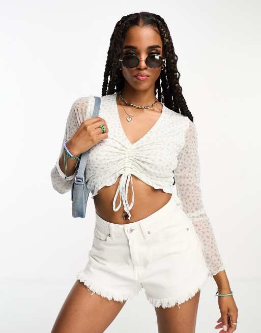 Hollister mesh deals top