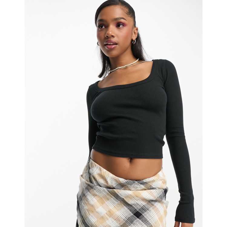 Hollister top black top