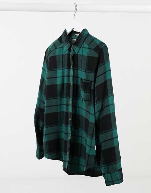 Hollister flannel shirt in green plaid