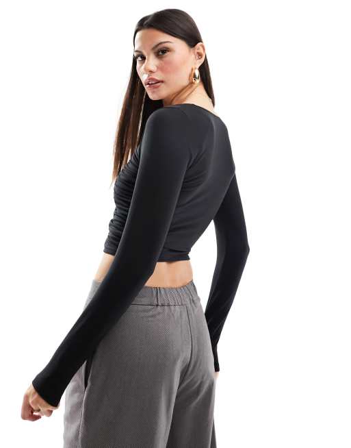 Hollister black long sleeve online