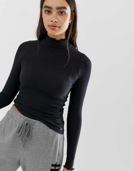 Hollister black turtleneck new arrivals