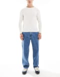 [Hollister] Hollister loose carpenter jeans in light blue wash W36 Dusty blue