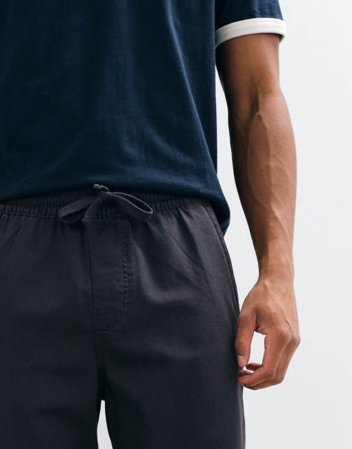 Hollister loose fit pull on pants in black, 4 of 5