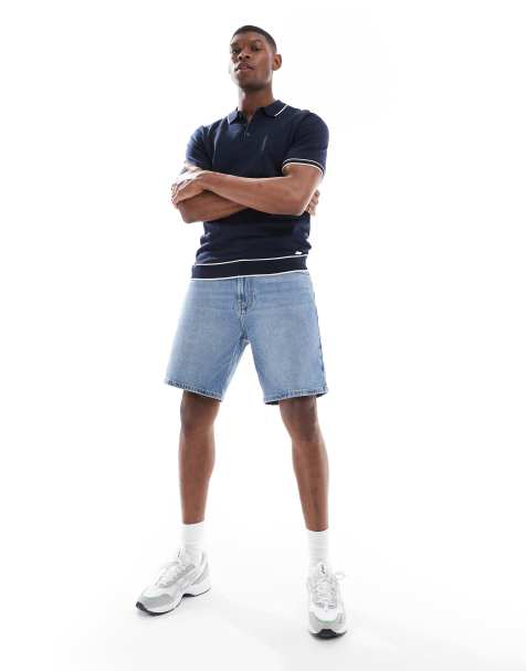 Hollister loose jort in light blue - view 1