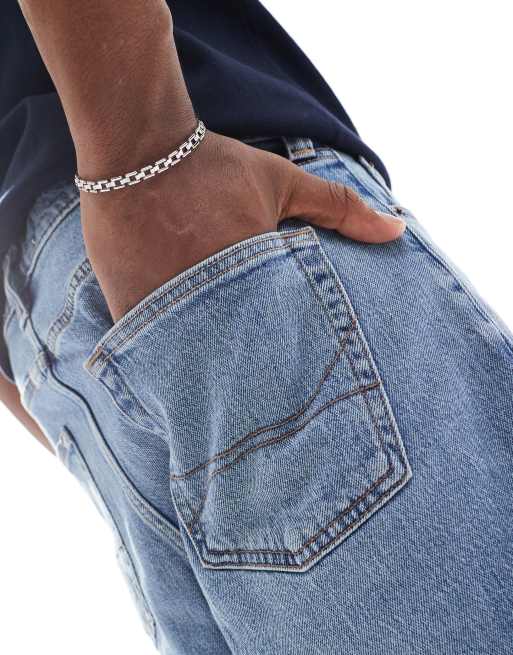 Hollister loose jorts in light blue