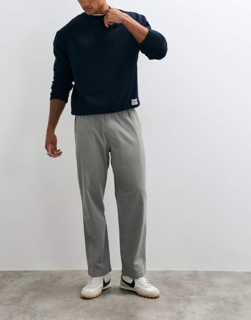 Hollister loose pull on pants in grey, 1 of 5