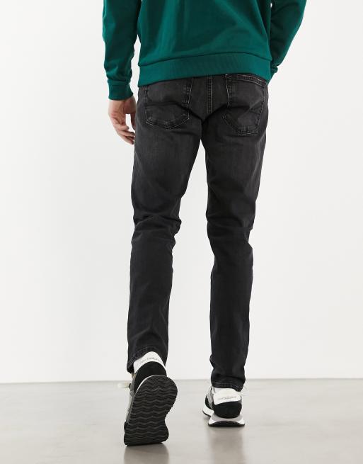 Hollister loose straight fit jeans in washed black ASOS