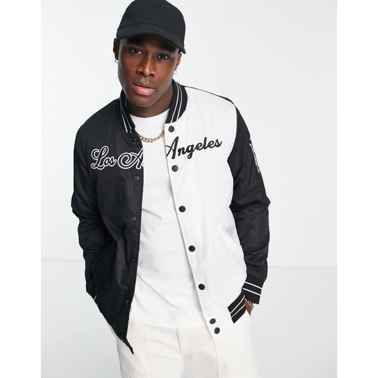 Hollister windbreaker black and white 2025