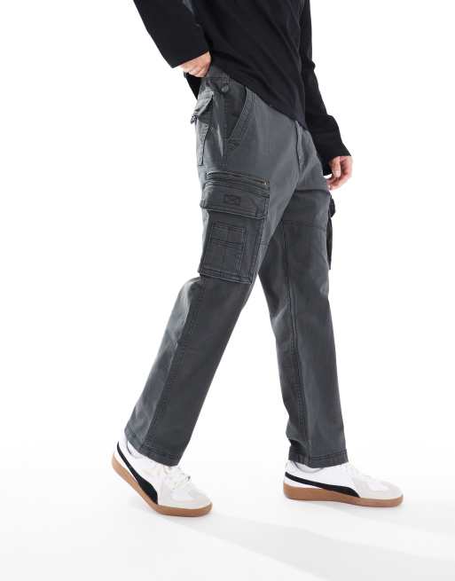 Hollister - Losse utility cargobroek in zwart, 2 van 5