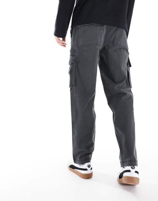 Hollister - Losse utility cargobroek in zwart, 3 van 5