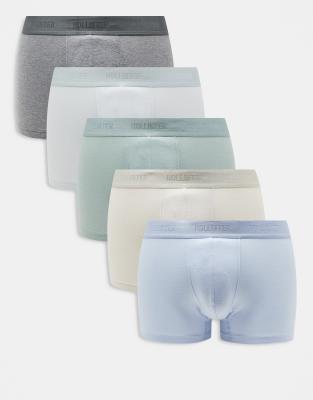 Hollister - Lot de 10 boxers classiques - Multicolore