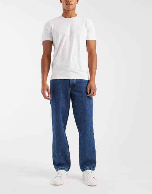 Hollister - Lot de 3 t-shirts ras de cou à logo - Noir/bleu/blanc, 3 de 5
