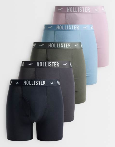 Hollister - Lot de 5 boxers à braguette - Multicolore - view 1