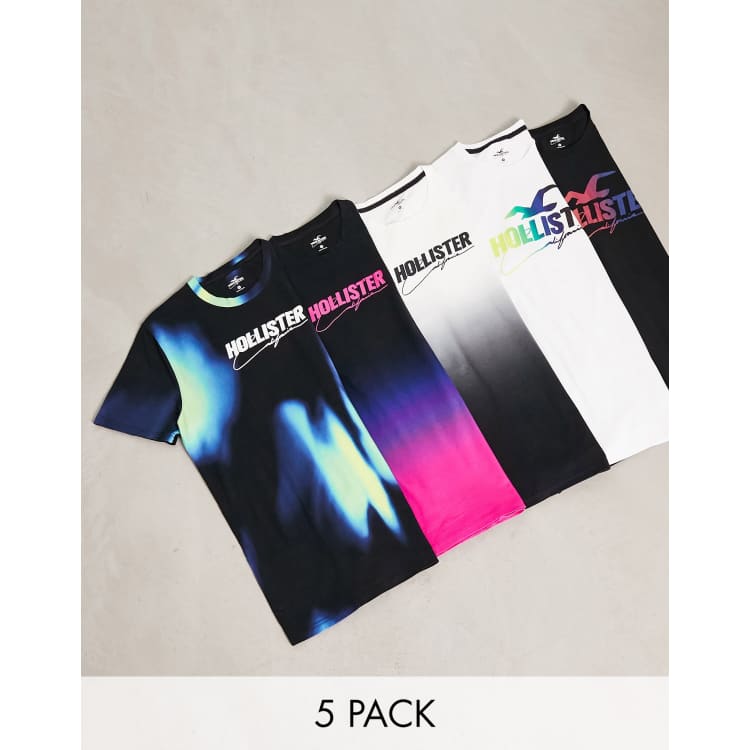 Lot de 5 t shirt sales hollister