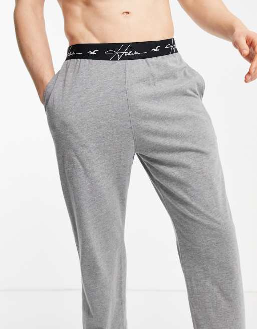 Hollister – Lounge-Jogginghose in Grau mit kontrastierendem Logobund, 3 von 4