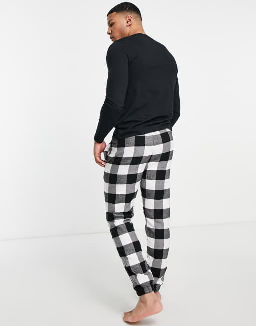 Hollister on sale flannel joggers