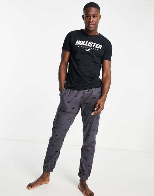 Hollister logo lounge pant sales