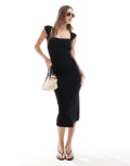 [Hollister] Hollister low back dress with build in support in black L BLACK