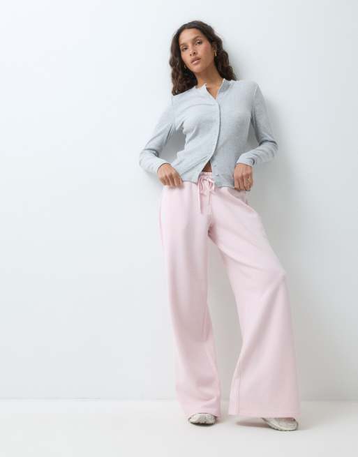 Hollister low rise baggy joggers in baby pink, 5 of 5