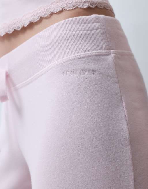 Hollister low rise baggy joggers in light pink, 2 of 5