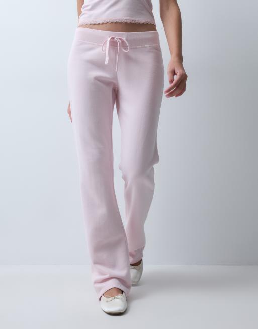 Hollister low rise baggy joggers in light pink, 3 of 5