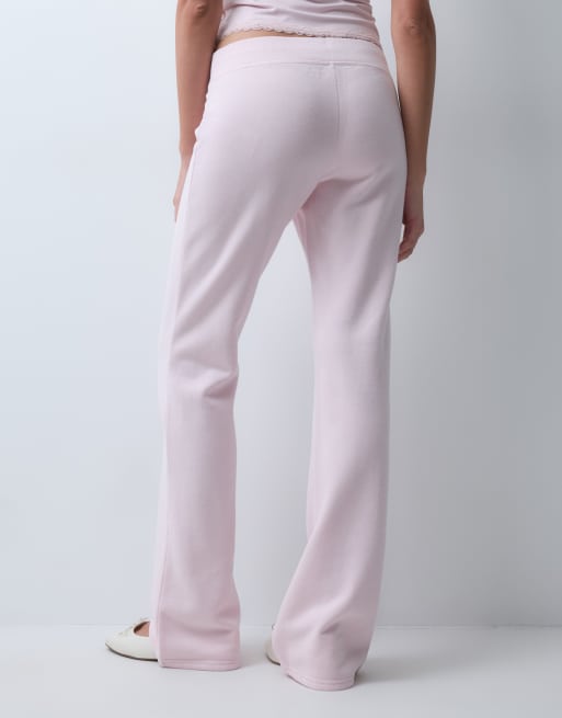 Hollister low rise baggy joggers in light pink, 5 of 5
