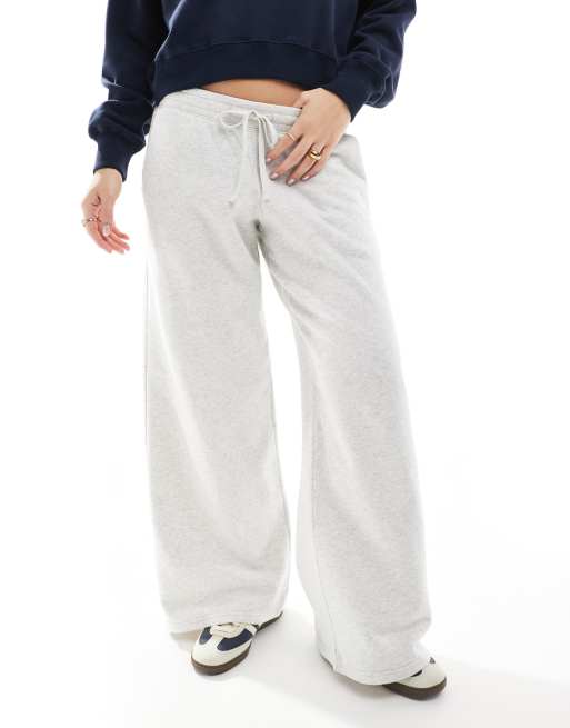 Hollister low rise baggy wide leg sweat pant in grey ASOS