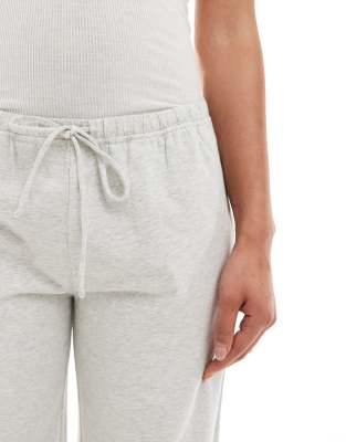 Hollister Low Rise Knit Baggy Casual Pants In White