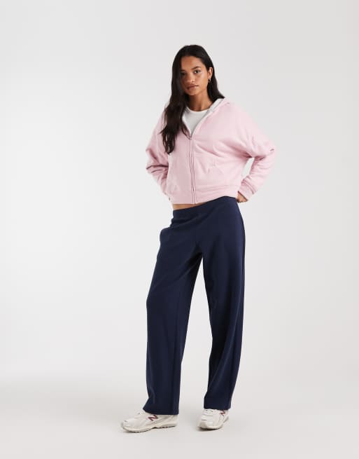 Hollister low rise super baggy joggers in navy, 1 of 5