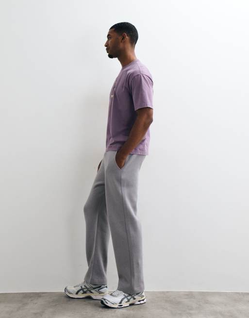Hollister low waist open cuff baggy sweatpants in gray, 3 of 5