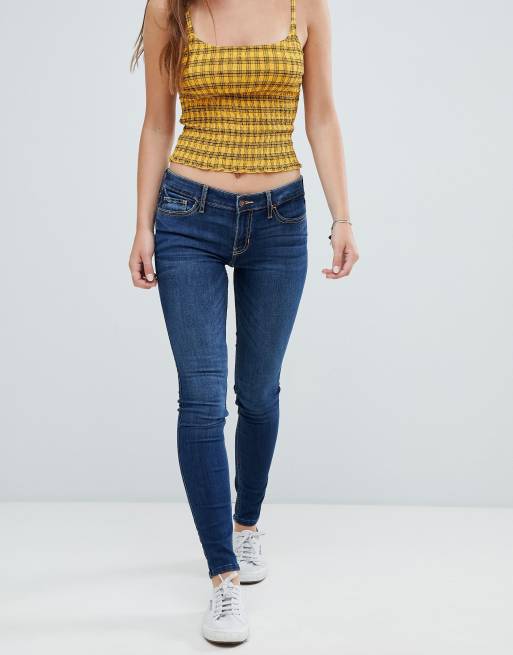 Hollister low rise super skinny sale